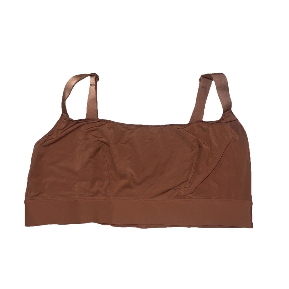 PARADE Seamless Back Closure Bralette Size 3 / US 40 DD/E Brown Adjustable Strap